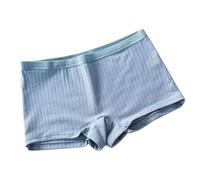 XWSM 6Pack Women's Boyshorts Underwear Girl Students Ladies Panties Soft Boxer Briefs High Waisted Cotton Sports Shorts (Color : Blue, Size : XL/X-Large)