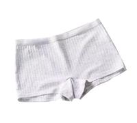 XWSM 6Pack Women's Boyshorts Underwear Girl Students Ladies Panties Soft Boxer Briefs High Waisted Cotton Sports Shorts (Color : Grey, Size : L/Large)