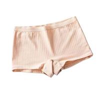 XWSM 6Pack Women's Boyshorts Underwear Girl Students Ladies Panties Soft Boxer Briefs High Waisted Cotton Sports Shorts (Color : Skin, Size : L/Large)