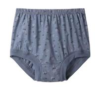 XWSM M-5XL Plus Size 100% Cotton Women's Underwear Knickers Pants Briefs High Waisted Panties Seniors Elderly Loose Panty Daily Underpants (Color : Grey, Size : XXXXXL/XXXXX-Large)