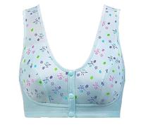 XWSM Postoperative Mastectomy Bra, Front Closure Post Surgery Daily Bras with Women's Breast Prosthesis Pocket Cotton Wireless (Color : Type B1, Size : 38/85)