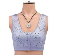 XWSM Postoperative Mastectomy Bra, Front Closure Post Surgery Daily Bras with Women's Breast Prosthesis Pocket Cotton Wireless (Color : Type C3, Size : 38/85)