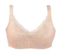 XWSM Thin Bra with Pocket Mastectomy Bras Post-Surgery Bralette Lace Lingerie Older Women Medium Wireless Daily Bra Top, Pink, 38B