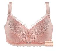 XWSM Thin Mastectomy Bras Plus Size Lingerie With Pocket Bralette Top For Post Surgery Women Lace Silicone Breast Forms Camisole (Color : Pink, Size : 90/40A)