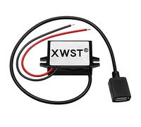 XWST DC DC 08-85V 12V 24V 36V 48V 60V 72V to 5V Voltage Converter 3A 15W Single Female USB Converter Adapter Connection for Car Motorcycle Bicycle E-Bike Power Converter Charger Buck Converter