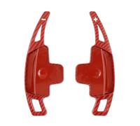 XWVROEQCQ Shift Paddle Compatible with Benz for A Class W176 W177 for E Class W213 2016 2017 2018 2019 2020 Steering Wheel Shifter Extension Covers Paddle Shifter(Carbon Looking Red)