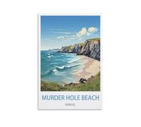 XWYMXZ Murder Hole Beach Donegal Vintage Travel Posters Lake 08x12inch(20x30cm) Modern Canvas Wall Art Posters for Living Room Decor Paintings for Home Decoration