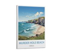 XWYMXZ Murder Hole Beach Donegal Vintage Travel Posters Lake 08x12inch(20x30cm) Modern Canvas Wall Art Posters for Living Room Decor Paintings for Home Decoration