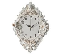 Xwyun Yby Modern Wall Clock Resin European Angel Wall Clock Home Living Room Bedroom Silent Clock Creative Art Watch Quartz Watch 16 Inch (A)