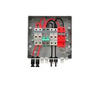 XWZSHMH DC 600V Solar PV Combiner Box 2 in 1 out Disconnect Switch DB with Fuse MCB SPD