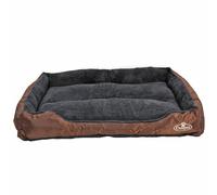 (XX-Large) Actiaspet Faux Fur Pet Bed Brown/Grey