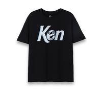 Barbie Ken Mens T-Shirt | Adults Classic Short Sleeve Graphic Tee in Black | Logo Style Doll Face Toy Movie Apparel Top | Novelty Short-Sleeve Fashion Crewneck Merchandise Gift