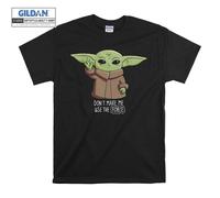 (XX-Large, Black) Don't Make Me Use The Force Jedi Master Grogu Black Women T Shirt T-Shirt Tshirt Top