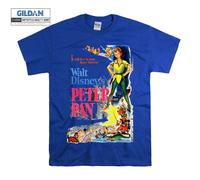 (XX-Large, Blue) Peter Pan Walt Disney's Poster Men Women Unisex Top T Shirt T-Shirt Tshirt