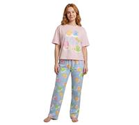 (XX-Large) Care Bears Short Sleeve Long Leg Pyjama Set (Womens Pink)