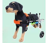 XX-Large Dog Wheelchair - 2-Wheel Dog Cart with Adjustable Support & Comfortable Belts for Rear/Hip Injuries - Pet Stroller for Handicapped Dogs, Help Them Walk Again!