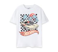 (XX-Large) Hot Wheels Short Sleeved T-Shirt (Mens White)
