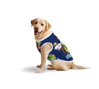 XX-Large Large Pet Pure Cotton Vest - Summer T-Shirts for Medium Dogs, Maine State Flag Print Breathable & Soft Tank Top