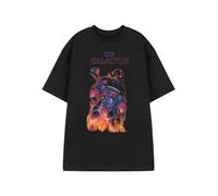 Marvel Galactus Black Graphic Tee | Men's Short Sleeve T-Shirt | Classic Crew Neck Casual Wear | Comic Book Character Apparel Comics Merchandise