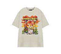 (XX-Large) Minecraft Short Sleeved T-Shirt (Womens Beige)