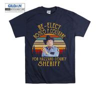 (XX-Large, Navy) Re-Elect Rosco P.Coltrane For Hazzard County Sheriff Poster Men Women Unisex Top T Shirt T-Shirt Tshirt