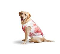 XX-Large Pets Cotton Vest - Soft Lightweight T-Shirts,Red Maple Leaf Print Sleeveless Tank Top Clothes for Medium Large Dogs