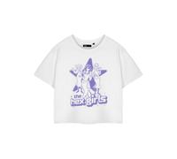 (XX-Large) Scooby Doo Cropped Short Sleeved T-Shirt (Womens White)