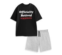 (XX-Large) Show Me The Merch Short Sleeve Short Leg Pyjama Set (Mens Black)