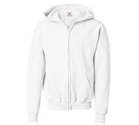 XX-Large White Classic Plain Zip up Hoodie Unsex and These are Ideal for Mens and Ladies Hooded Sweatshirt