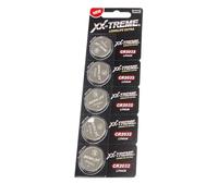 XX-TREME CR2032 Lithium Button Cell Batteries, 3 V, Childproof Packaging, for Smart Home Devices, Car Keys and Much More, High Quality and Best Performance, Pack of 5