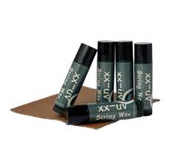 xx-uv 5-Pack Archery String Wax with Leather Applicator - Protective Bowstring Lubricant for Recurve, Compound & Traditional Bows - Reduces Friction & Extends String Life