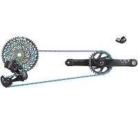 Xx1 Eagle Axs Dub Groupset (Rear Der Wbattery, Triggershifter Wclamp, Crankset Dub Wdm 34T, Rainbow Chain 126Links, Cassette Xg-1299 10-50T, Charger/Cord, Chaingap Gauge): Black 175mm - Boost