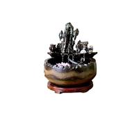 XXAD553TY Ceramic Tabletop Fountain for Indoor and Home Decoration Table Desk Office Patio