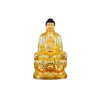 XXAD553TY Home Brass Buddha Statue Home Living Room Foyer Feng Shui Decoration Zen Worship Ornaments Office(XL)