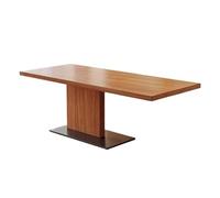 XXAD553TY Home Modern Rectanglular Dining Table Solid Wood Study Writing Desk Pine Wood PC Laptop Workstation with Stable Base Office(S)