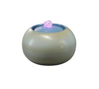 XXAD553TY Simple Ceramic Water Feature Circulating Water Fountain with Electric Submersible Pump(Blue)
