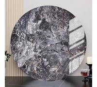 Xxbbyubo Dining Table Marble Turntable, 28" 32" 36" 40" Large Rotating Serving Tray, Non-Slip Lazy Susan for Table Top, Smooth Swivel Centerpiece, for Family(Black,36"/90cm)