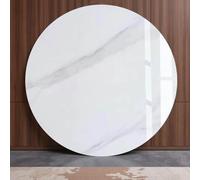 Xxbbyubo Large Sintered Stone Turntable 36in 40in Dining Table Round Serving Tray 28" 32" Marble Rotating Lazy Susan for Easy to Share All Food(Glossy White-Gray,90 * 90cm)