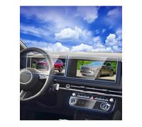 XXCIWP 3pcs 2025 2026 Tucson Santa Cruz Tempered Glass Screen Protector&AC Climate Film for 2025 Tucson N Line Limited SEL Convenience 2025 Santa Cruz XRT Limited Dual 12.3Inch Screen Protector