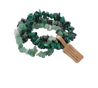 XXCLW 3pcs/set Natural Crystal Gem Stone Bracelet 5-8mm Irregular Amethysts Aquamarine Chips Beads Bracelets Women Men Elastic Jewelry(19CM_Type 11)