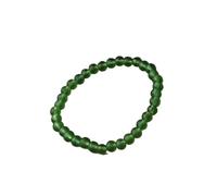 XXCLW 8mm Green Moldavite Bracelets Yoga Healing Crystal Semi Beaded Inspirational Energy Charm Bracelet Women Jewelry(19cm_6 mm MOLDAVITE)