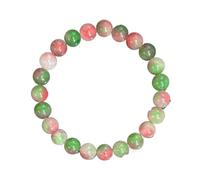 XXCLW Bohemian Wishing Stone Bracelet Made Of Watermelon Tourmaline Beaded Stretch Bracelet, Ideal Crystal Jewelry Gift