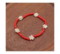 XXCLW Cute Daisy Flower Beaded Bracelet For Women Fashion Bohemian Colorful Lovely Charm Stretch Bangle Party Gift Jewelry(3)