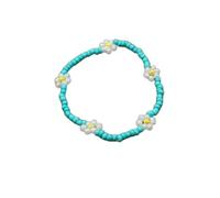 XXCLW Cute Daisy Flower Beaded Bracelet For Women Fashion Bohemian Colorful Lovely Charm Stretch Bangle Party Gift Jewelry(4)