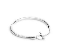 XXCLW Fashionable Style 925 Sterling Silver Women's Charm Bracelet Sterling Silver Colorful Jewelry Making Friendship Gift(PTB032_19cm)