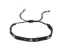 XXCLW Rice bead bracelet Originality Cross Design Hand knitting Bohemia Adjustable Fashion Simple Rice bead bracelet
