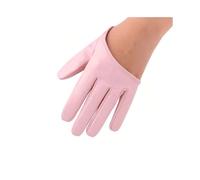 XXCLW Women Half Palm Nightclub Pole Dancing Stage Performance Fashion Personality Hip Hop Gloves Leather Multicolor Soft(Pink)