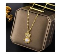 XXCLW Zircon Crystal Stainless Steel Necklaces For Women Korean Fashion Sweet Sexy Female Clavicle Chain Jewelry(8014)