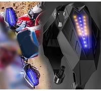 XXCSPDL Motorcycle Hand Guards for for Vulcan 900 Kxf 250 for Ninja 250R for Ninja 400 Z1000 2007 Motocross Handle Protector Handguard with Light