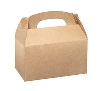Xxcxpark 24 Pack Treat Boxes Brown Goodies Boxes, Kraft Paper Candy Treat Boxes Blank Paintable Gift Boxes Party Favor Boxes for Birthday Party, Wedding, Baby Shower - 6.2 x 3.5 x 3.5 inches